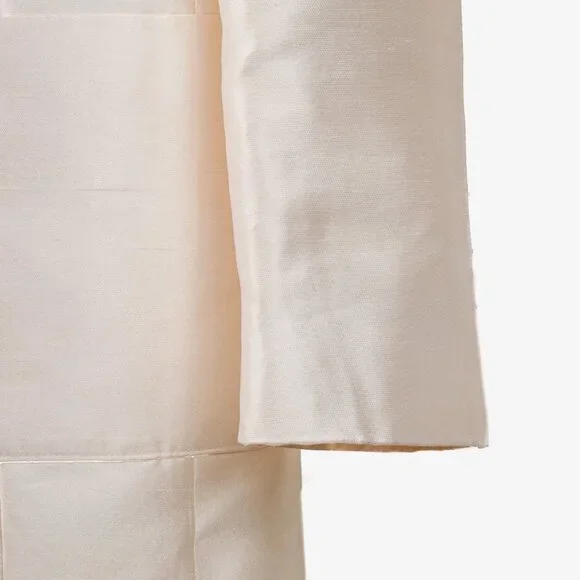 Ron Leal Vintage Classic Off White Raw Silk Blazer - Picture 6 of 9